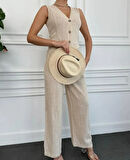 Kadın keten pantolon