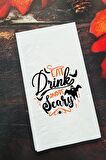 Sunum Peçetesi Cadılar Bayramı Eat - Drink and Be Scary Konuşan Kağıt Peçete