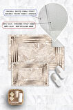 Dijital Baskı Mermer Desen Kaymaz Taban 2li Set Banyo Paspası Klozet Takımı (50x60cm-60x100cm)