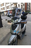 Kymco People S 200 Siperlik Ön Cam 2011 Model 48cm Açıkfüme Renkli 4mm UZUN CAM