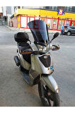 Kymco People S 200 Siperlik Ön Cam 2011 Model 48cm Siyah Renkli 4mm UZUN CAM