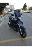 Kymco People S 200 Siperlik Ön Cam 2021 2024 Model 38cm Siyah Renkli 4mm KISA SPOR CAM