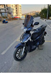 Kymco People S 200 Siperlik Ön Cam 2021 2024 Model 38cm Siyah Renkli 4mm KISA SPOR CAM