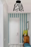PERLA MODERN TELLİ CAMLI SİYAH KASA BEYAZ CAM KORİDOR HOL OTURMA ÇOCUK ODASI TEKLİ AVİZE