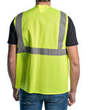 Fileli Cepli Reflektörlü İkaz Yeleği - Mühendis ( Xl Beden) - Sarı