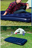 Tek Kişilik Yumuşak Şişme Yatak-Kolay Hazırlanır Misafir Yatağı Kamp Yatağı (191 Cm X 73 Cm)