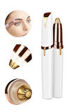 Kalem Tipi Taşınabilir İnce Uçlu Yüz Için Tüy Alıcı Kaş Bıyık Epilasyon Aleti (Pil Dahildir)