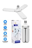 40W 3 Kanatlı Pervane LED Ampul 27 LED Tasarruflu E27 Ev Ampul 4000 Lümen Lamba LD03