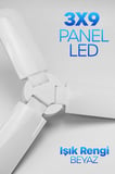 40W 3 Kanatlı Pervane LED Ampul 27 LED Tasarruflu E27 Ev Ampul 4000 Lümen Lamba LD03