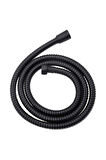 Turbo Pervaneli 5 Fonksiyonlu Duş Başlığı+ Duş Hortumu 150 Cm + Mafsal Set Siyah