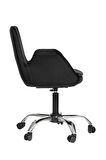 Krom Metal Ayaklı Ofis Çocuk Odası Çalışma Sandalyesi (AYARLANILABİLİR)