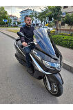 MOTOCAM Piaggio X10 Siperlik Ön Cam 2011-2017 Model 73cm Füme Renkli 4mm