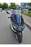 MOTOCAM Piaggio X10 Siperlik Ön Cam 2011-2017 Model 73cm Füme Renkli 4mm
