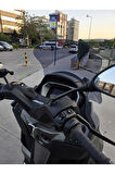 MOTOCAM Piaggio MP3 530 Siperlik Ön Cam 2023-2025 Model 60cm Füme Renkli 4mm ORTA BOYLU