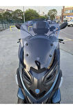 MOTOCAM Piaggio MP3 530 Siperlik Ön Cam 2023-2025 Model 60cm Füme Renkli 4mm ORTA BOYLU