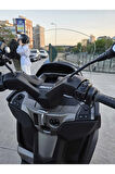 MOTOCAM Piaggio MP3 530 Siperlik Ön Cam 2023-2025 Model 60cm Şeffaf Renkli 4mm ORTA BOYLU