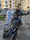 MOTOCAM Piaggio MP3 530 Siperlik Ön Cam 2023-2025 Model 72cm Şeffaf Renkli 4mm UZUN CAM