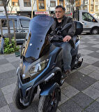 MOTOCAM Piaggio MP3 530 Siperlik Ön Cam 2023-2025 Model 72cm Siyah Renkli 4mm UZUN CAM