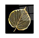 Gold Yaprak Cam Tablo | Hediyelik, Dekoratif, Ofis, Mutfak 