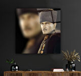 Atatürk Cam Tablo | Hediyelik, Dekoratif, Ofis, Mutfak 