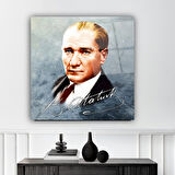 Atatürk Cam Tablo | Hediyelik, Dekoratif, Ofis, Mutfak 