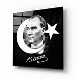 Atatürk Cam Tablo | Hediyelik, Dekoratif, Ofis, Mutfak 