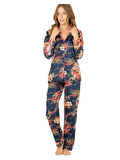 DoReMi Doğal Viskon Soft Yumuşak Düğmeli Pijama Takımı Yeni Sezon