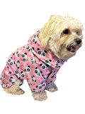 Gedyco Pink Panda Polarlı Küçük Irk Köpek Yağmurluğu