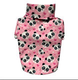 Gedyco Pink Panda Polarlı Küçük Irk Köpek Yağmurluğu