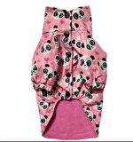 Gedyco Pink Panda Polarlı Küçük Irk Köpek Yağmurluğu