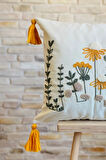 Swita Home Home Design 4'lü Kombin Punch Işlemeli Kırlent Kılıfı