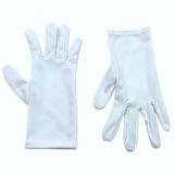 Beyaz Renk Rahat Kalıp Bando Garson Tören Pandomim Gösteri Merasim Eldiveni