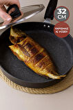 Granit Balık Tavası, Yanmaz Yapışmaz Börek Tavası 32 cm