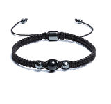 Siyah Akik, Hematit Bileklik - Pelo Black Bileklik - Tasarım Bileklik 8mm 6mm Ayarlanabilir