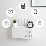 Siyah Pleksi Wifi Kutusu Duvar Asılabilir Sigorta Ve Modem Saklama Kutusu 25x15x6 Cm