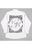 Paranoid Black Sabbath Müzik Grubu Baskılı Unisex Tasarım Gömlek