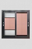 Toz Tutmaz Pembe Plise Perde Antibakteriyel - Cam Balkon & PVC Pencere Plise Perde Modelleri