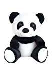 Siyah Beyaz Renk Sevimli Peluş Panda 45 Cm