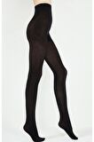 Kadın Siyah Ekstra Koton Kalın Külotlu Çorap