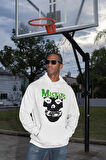 Tasarım Misfits Baskılı Unisex Oversize Müzik Grubu Hoodie