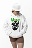 Tasarım Misfits Baskılı Unisex Oversize Müzik Grubu Hoodie