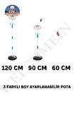 Oyuncak Ayaklı Büyük Boy Basketbol Potası 120cm Portatif Basketbol Pota Ayarlanabilir Boy