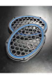 Oval 6X9 Mavi Neon Işıklı Hoparlör ve Midrange Kapağı Vidalanabilir 2 Adet