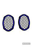 Oval 6X9 Mavi Neon Işıklı Hoparlör ve Midrange Kapağı Vidalanabilir 2 Adet
