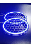 Mavi Neon Işıklı 6x9 Oval Hoparlör Ve Midrange Kapağı 1takım (2ADET)