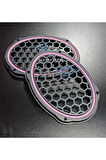 PEMBE Neon Işıklı 6x9 Oval Hoparlör ve Midrange Kapağı 1takım (2adet)