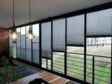 Cam balkon perdesi pilise perde katlanır stor perde GRİ