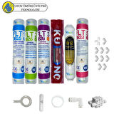 PWS Kapalı Kasa Su Arıtma İçin uygun Sertifikalı 6lı Orijinal LG Kuno mebran tatlandırıcı+B12 Alkali