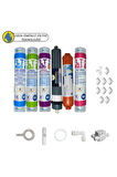 PWS Kapalı Kasa Su Arıtma Cihazları içinSertifikalı 6lı Platinium mebran tatlandırıcılı+mineral set