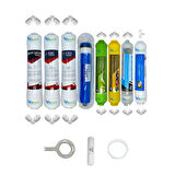 PWS Kapalı Kasa Su Arıtma  Ecomax 8li Reverse Osmosis mebran Alkali+mineral+detox+tatlandırıcı